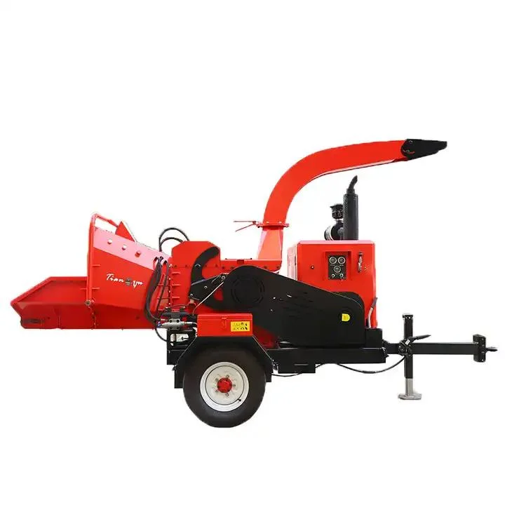 Garden Use Wood Milling Cutting Log Branches Small Petrol Wood Chipper Machine