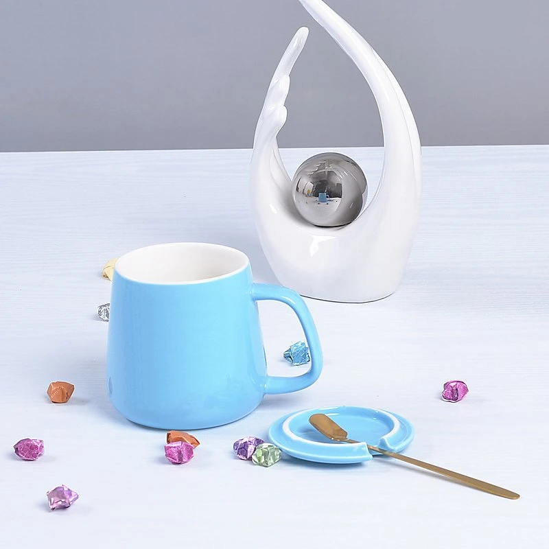 Ceramic Mug Porcelain Dinnerware Pure Glazed Cup Teaset Kitchen Utensils Decoration with Customized Color Pattern Logo and Design