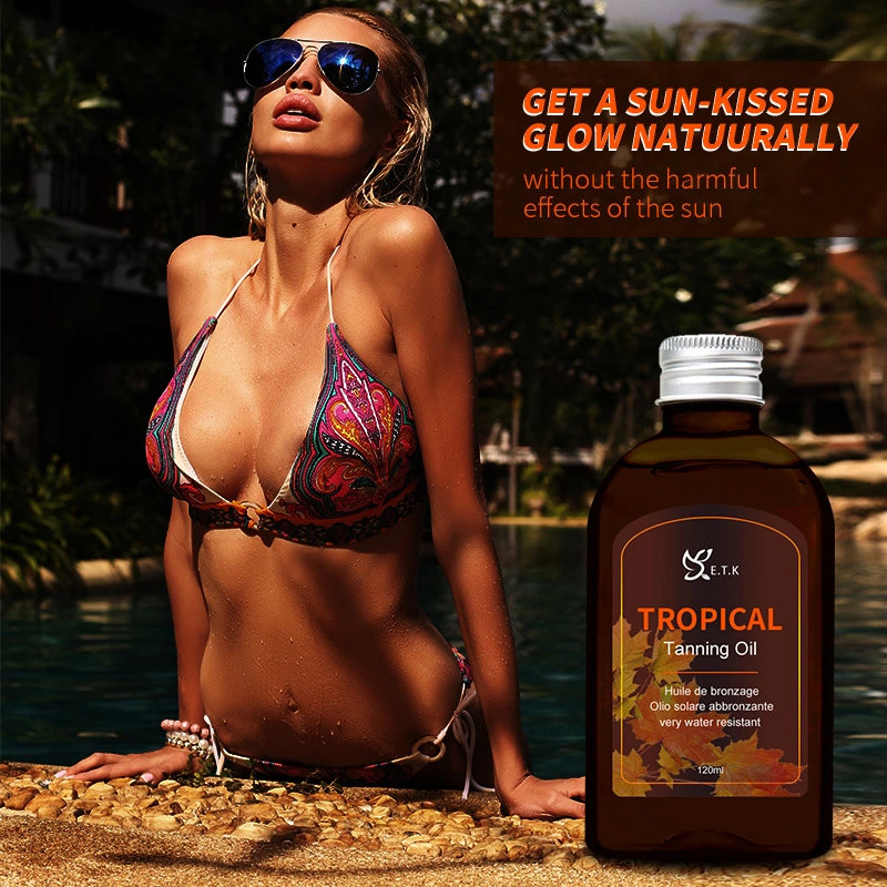 10-15 días aceite de bronceado de estilo subtropical líquido de bronceado