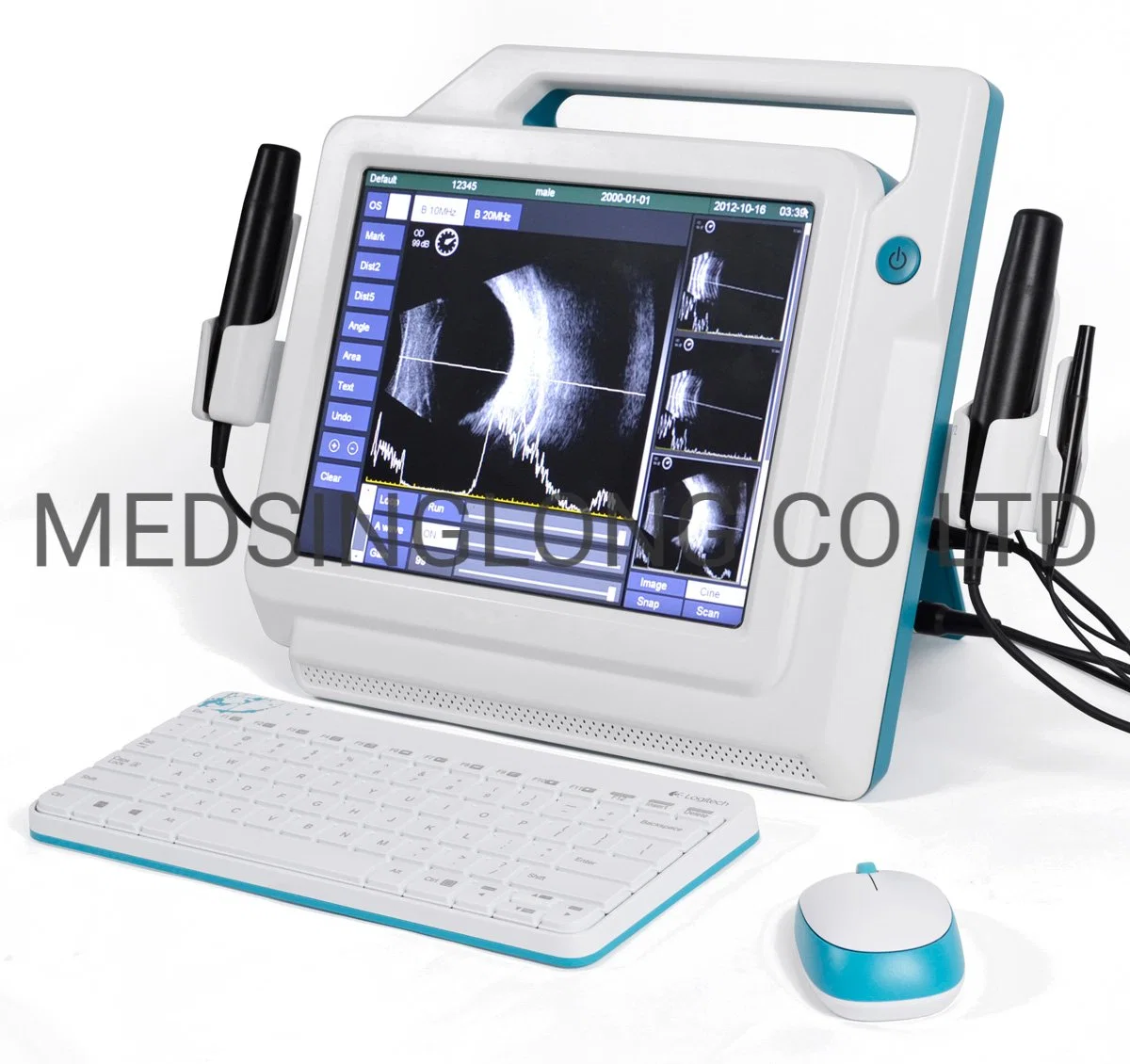 CE ISO Handheld Ophthalmic Ultrasound a/B Scan for Ophthalmological Ultrasonic Diagnosis and Al Biometric Measurement Mslmd23s