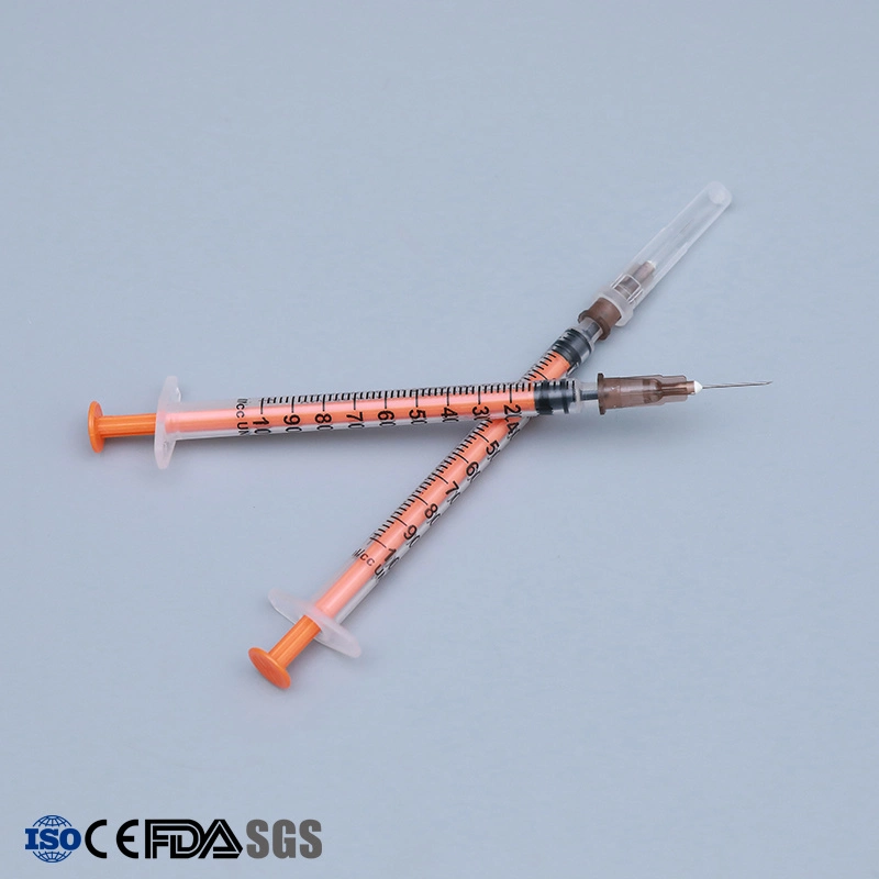 Disposable Insulin Syringe 1ml 0.3ml 0.5ml Ce&ISO