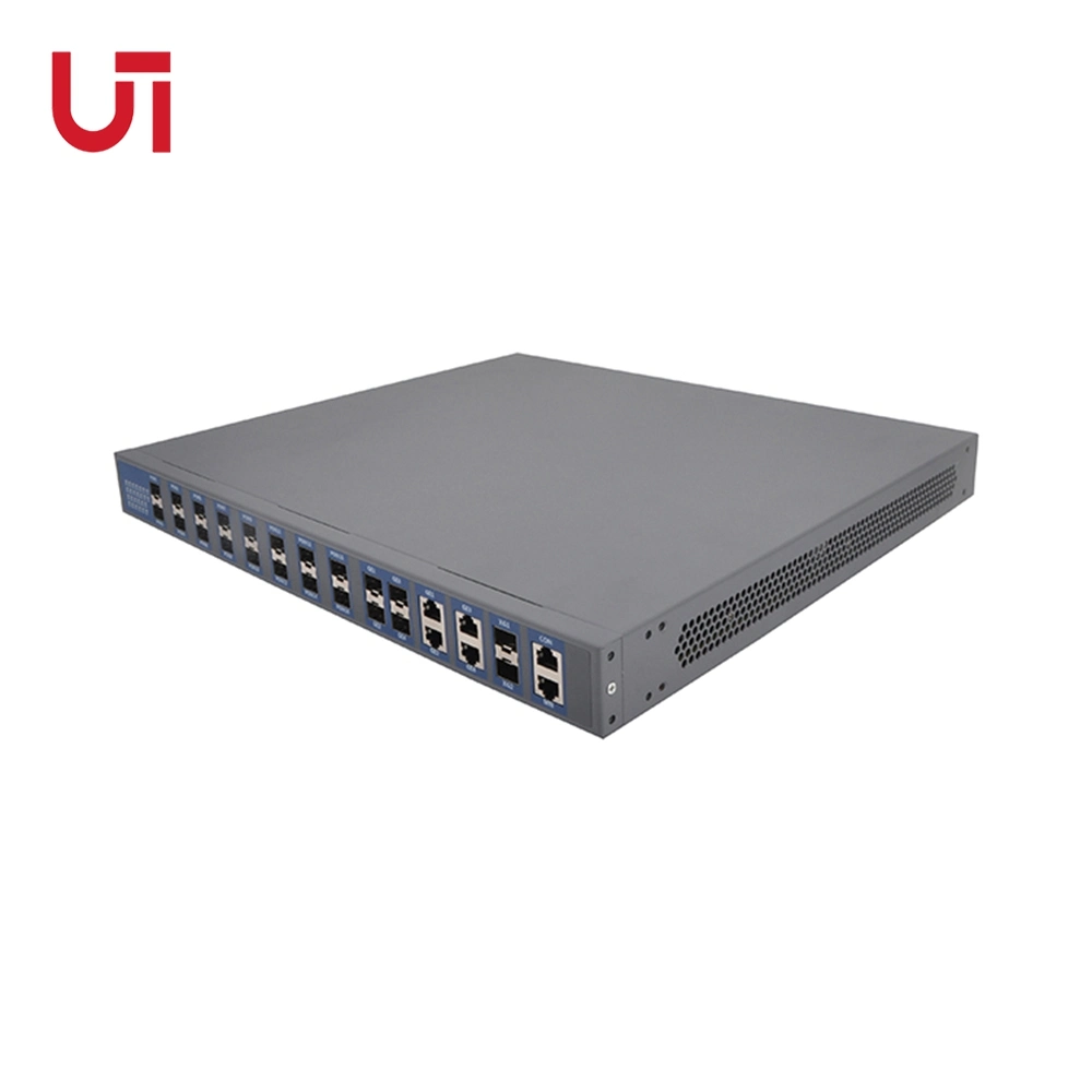 Цена 16 портов PON 4ge+2*10GE SFP+ Gpon Olt для оптоволоконных сетей 3 слоев Gepon Olt gp8016