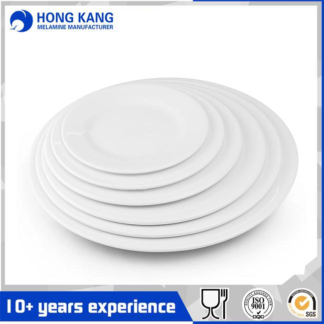 Non-Disposable Party Dinner Food Round Melamine Decorative Plate