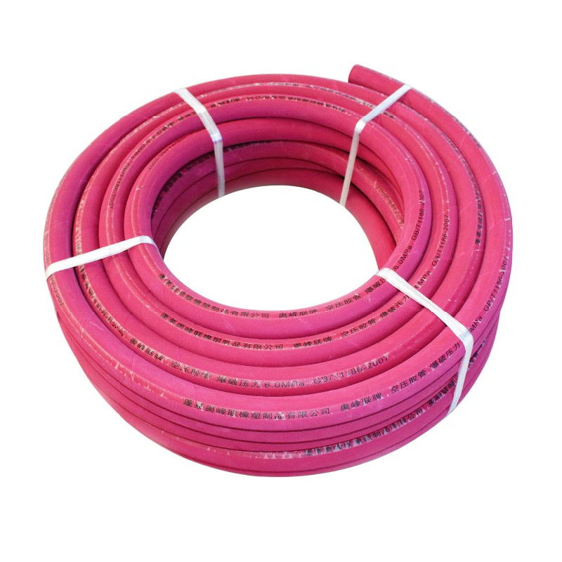 SAE100 R3 Double Fiber Braid Reinforced Rubber Covered Hydraulic Hose