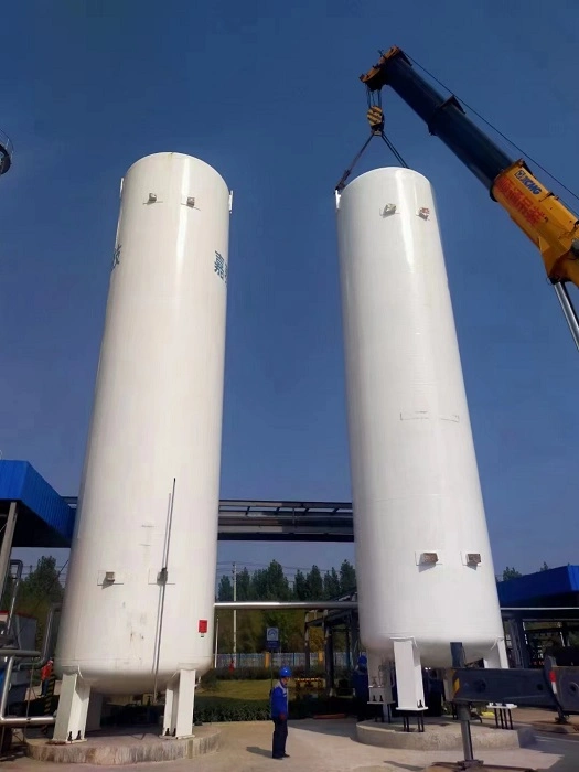 Liquid CO2 Container Carbon Dioxide Oxygen Nitrogen Argon LNG Cryogenic Tank Pressure Vessel Price