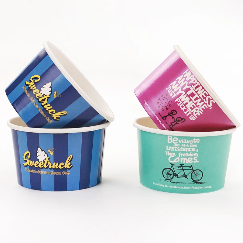 Custom Printing Ice Cream Maker Model Replacement Tub Bucket Paper Cup