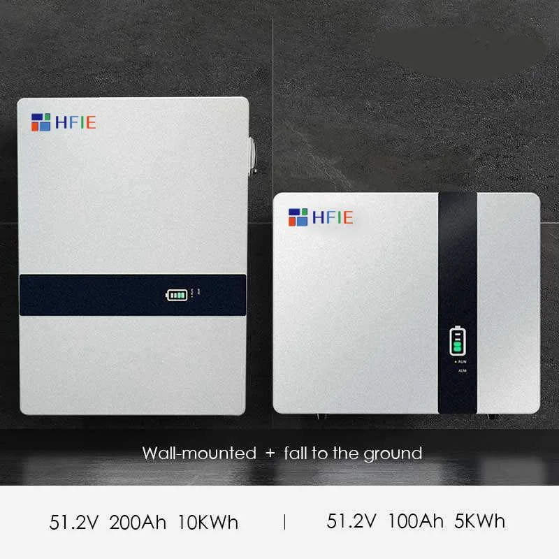 Hfie Hot Sale White Furniture 6000 Cycles Easy to Installation 10kwh 204ah 51.2V Lithium-Ion Battery Household Energy Storage