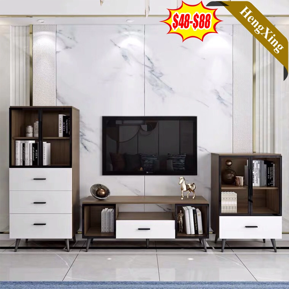 Nordic Modern Long TV Stand Living Room Coffee Table Cabinet Set Design