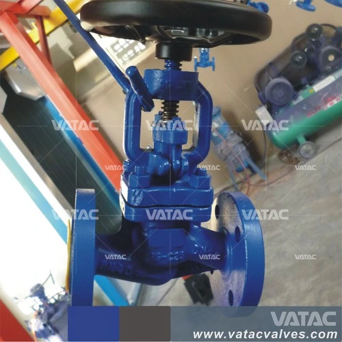 DIN Non-Rising Stem/Spindle Cast Iron Globe Valve with Handwheel