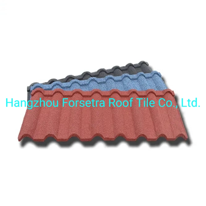 Porto Rico British Virgin Islands Virgin Islands Color Stone Coated Metal Steel Roof Tiles Steel Material Sheet Insulation Roofing Materials