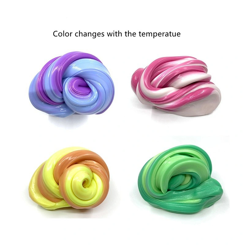 China Supplier Kids DIY Toy Heat Sensitive Relieve Stress Exciting Color Changing Magic Putty Clay