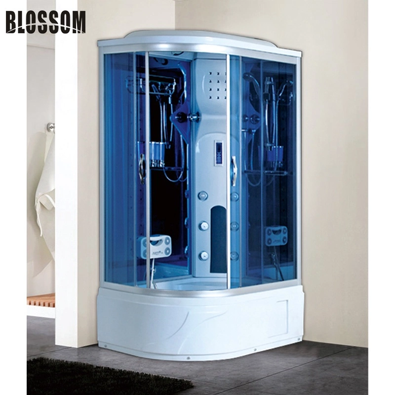 Luxus Blue Glass Fuß Massage Badezimmer Sauna Dampfbad Dusche