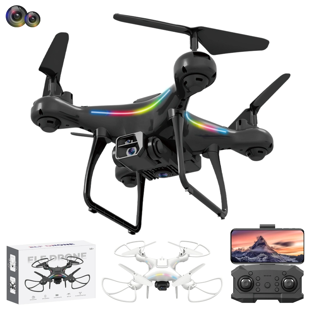 طائرة Drone من نوع 4K RC مزودة بكاميرا مزدوجة مع طائرة التحكم في الراديو من الجيل الرابع 2.4G طائرة واي فاي