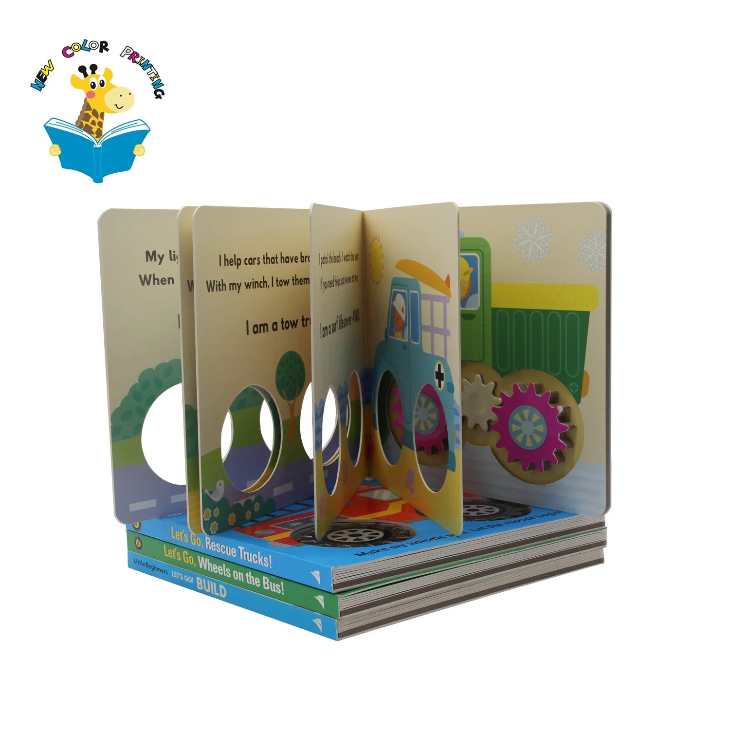 Free Sample OEM Custom Printing Children Board Book with Round Shape