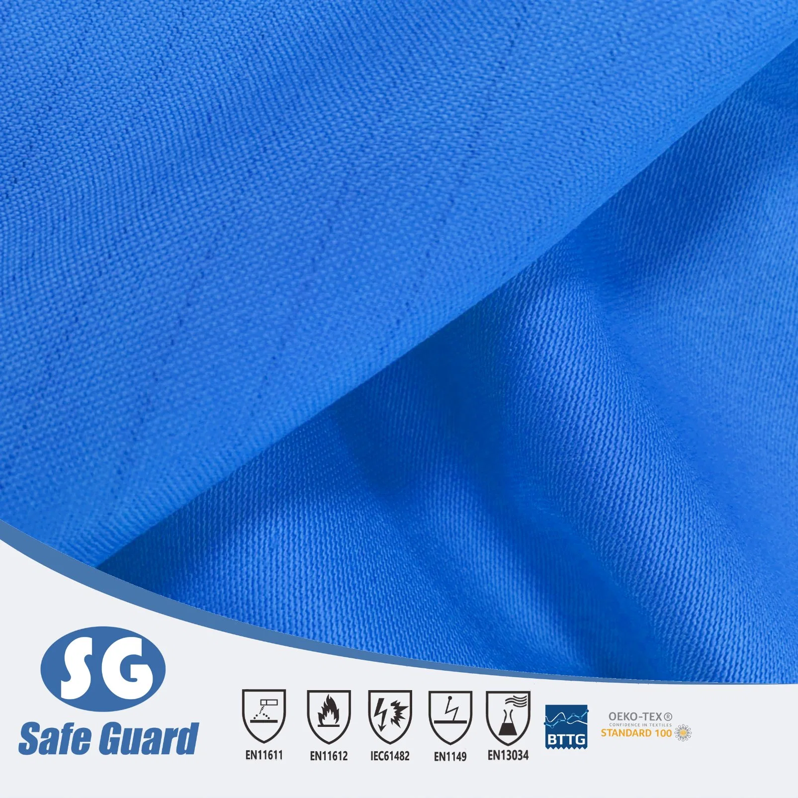 280GSM Fireproof Anti Static Chemical Proof Twill Fabric for Safety Uniform