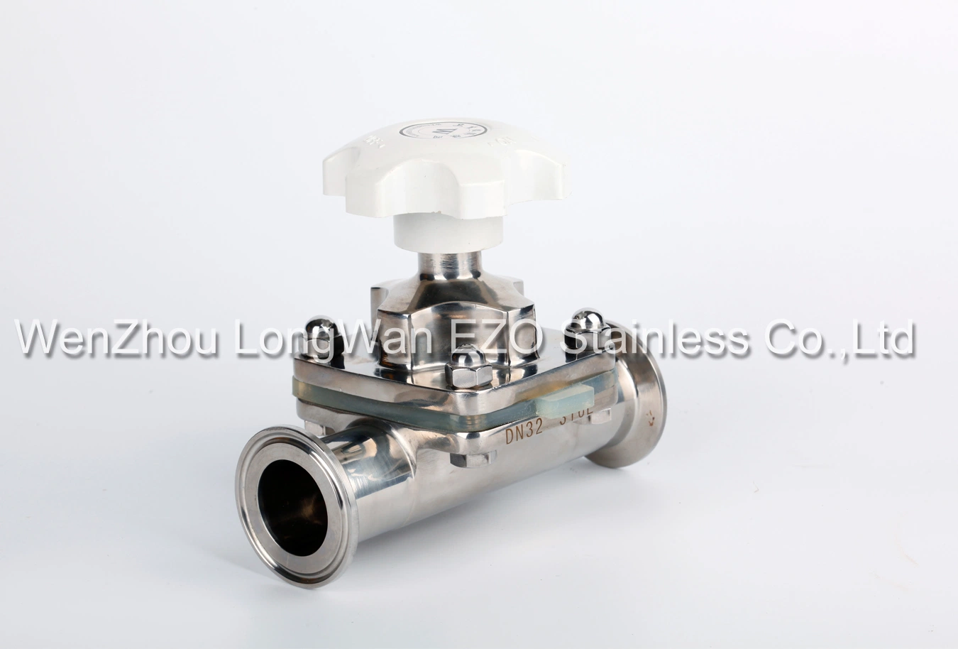 Stainless Steel Sanitary Fittings Weld/Clamped Pneumatic Block Membrane Valve