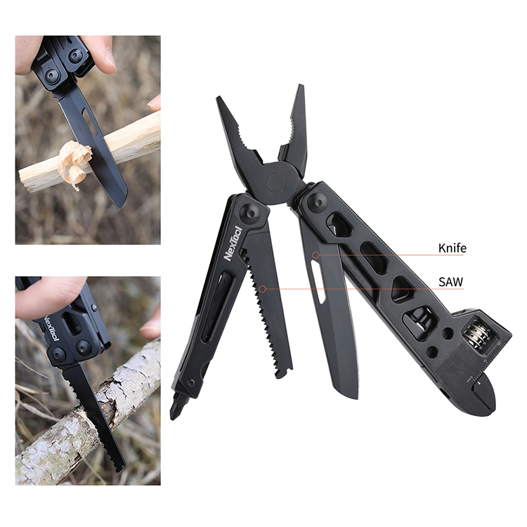 Nextool Black Coating 30cr13 Steel Wrench Cable Cutter Multi Tool