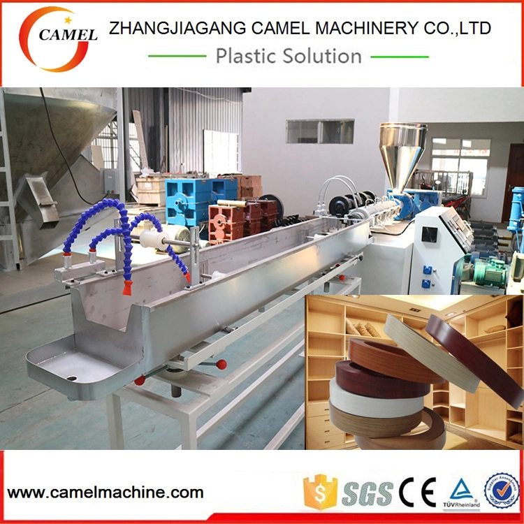 Plastic PVC ABS PMMA Edge Tape Extruder Machine with Color Printing Machine