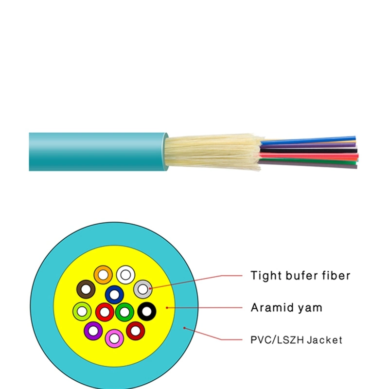 Indoor Singlemode Multimode Cable Bundle Distribution Breakout Optic Fiber Cable