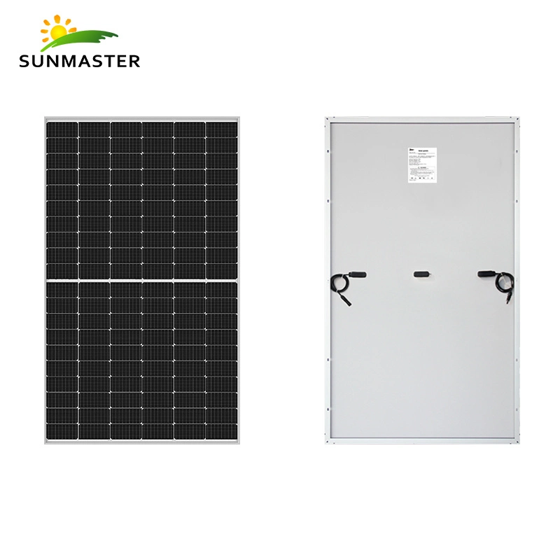 Comercio al por mayor negro costo 100W 275W 365W 9bb 300W 200W 150W de media celda fotovoltaica de 400 vatios Panel solar de cristal Doubble