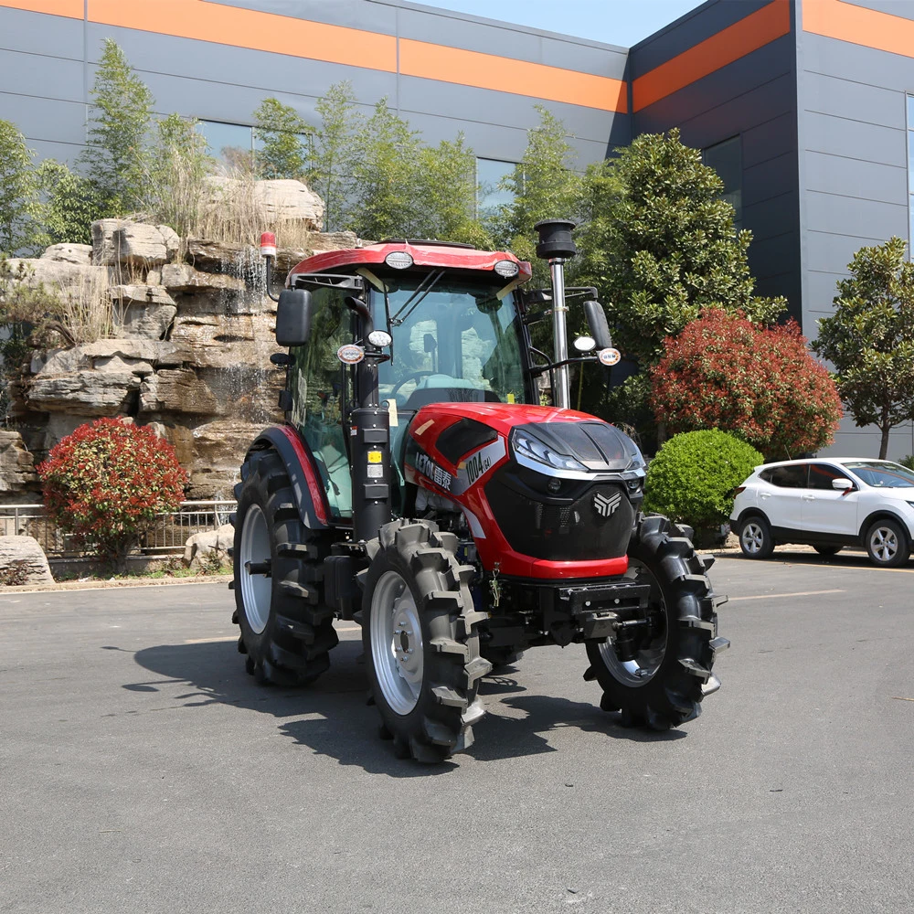 1004 Trator Mundial a venda directa de fábrica mesmo modelo popular de qualidade 100 HP Trator de Rodas do Trator Agrícola Lawn gás/diesel Tratores com 30 anos de vida de serviço