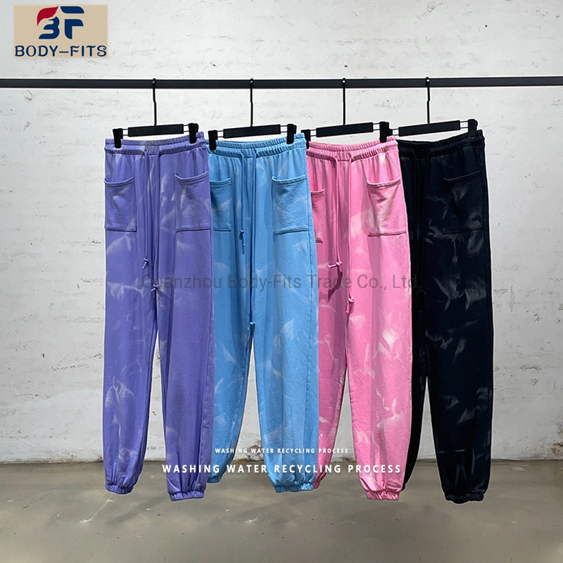 2022 New Tie-Dye Three-Dimensional Pocket Loose Trousers Hot Girl Tide Brand Sweatpants Inf