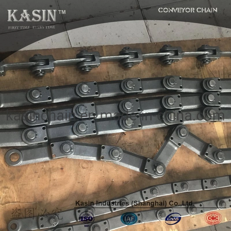 Conveying System Transmission Parts High Tensile Forged Chain with Pitch 102 Conveyor Link From Kasin Factory Made in China