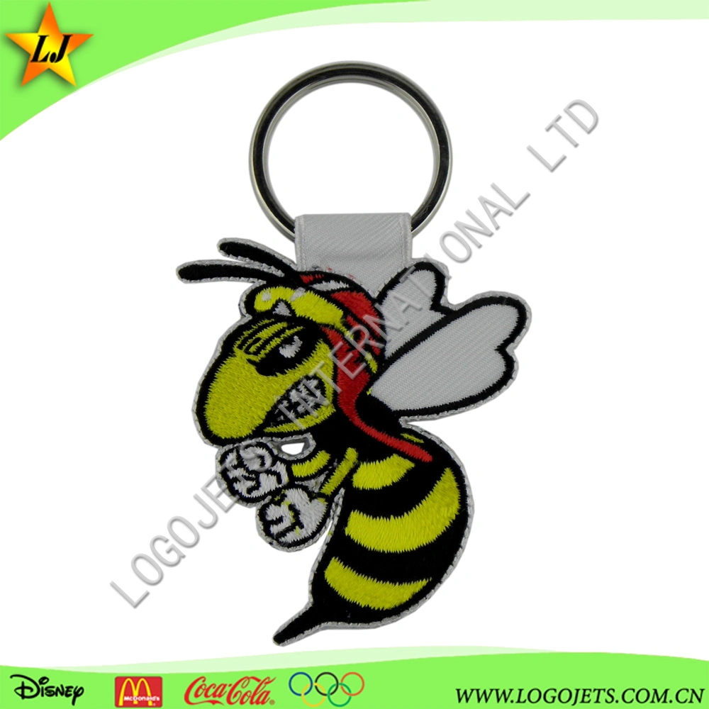 Wholesale Price China Factory Customized Embroidery Keychain