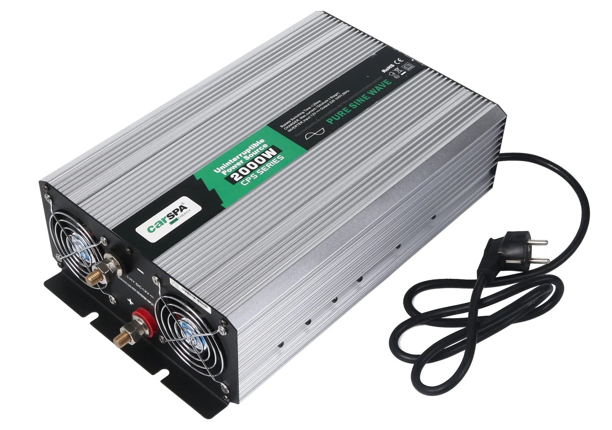 2000W Pure Sinus Wave Solar Power Inverter mit Ladegerät 12V/24V/48V DC zu AC 110/230V Off Grid USV Wechselrichter für Wohnmobil, Home Solaranlage