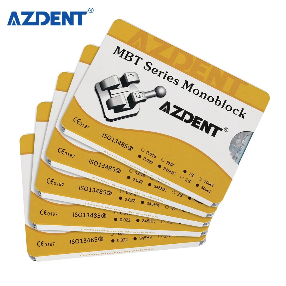 Roth/MBT 022 Mini 345 مع مجموعة أقواس تقويم الأسنان ذات خطاف الأسنان 1000 PS/Kit