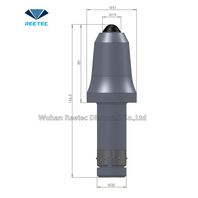 30mm Diameter Handle Series Diamond Enhanced Coal Mining Picks for Hard Rock