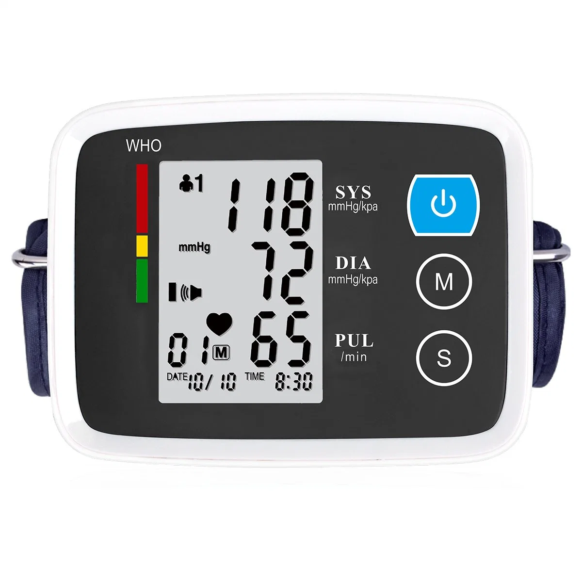 Monitor digital de presión sanguínea CE ISO totalmente automático del brazo superior Sfigmomanómetro electrónico aprobado por BP Machine Pressure Monitor