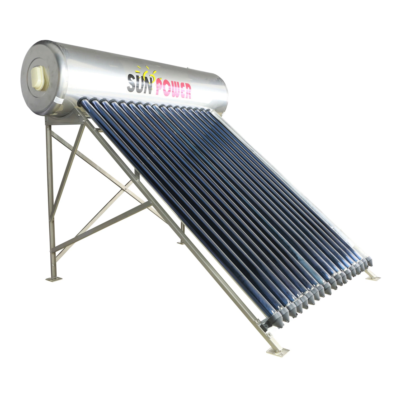 bobina de cobre com tubo de calor aquecedor solar de água