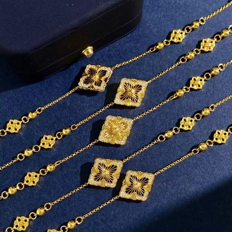 Wholesale Vca Luxury Fashion Jewelry Set Designer Replicas Gold Bracelet Jewelry