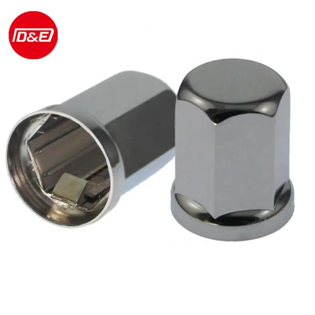 Chromed Plastic with Insert Ring Wheel Nut Cover 57.5*25*25.5