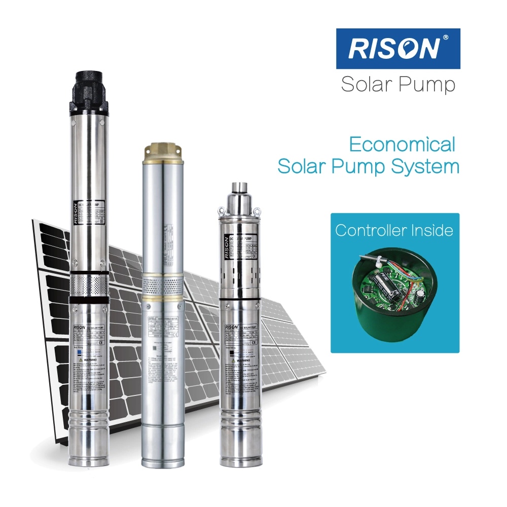 3 Inches Helical Solar Water Pump System with MPPT Controller, Submersible Pump