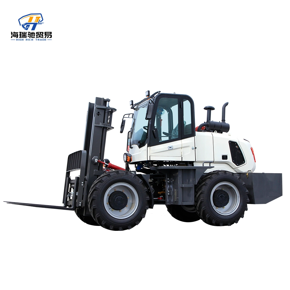 Internationally Used Superior Quality 5ton Diesel Cross-Country Lift Loading and Unloading Forklift Truck Forklifts for Sale for Trading Company Customers