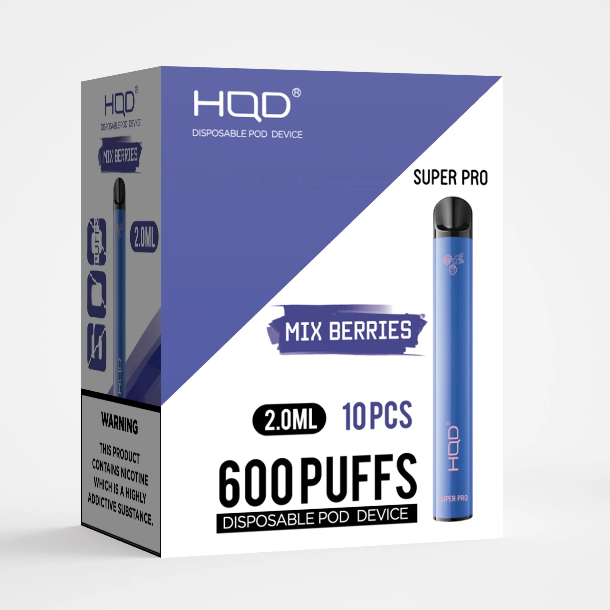 Hqd OEM Accepted 600puffs Vape Pen Best Price and Ejuice Tpd Registered in Europe 1688 Puff