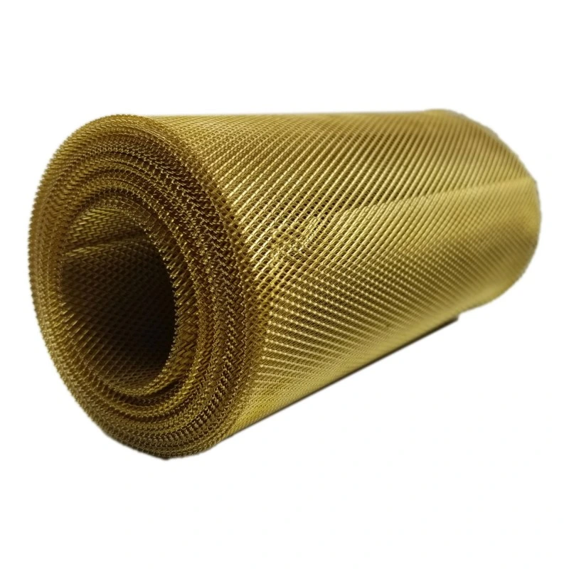 PVC Coated Yellow Painted Expanded Metal Wire Mesh in Roll