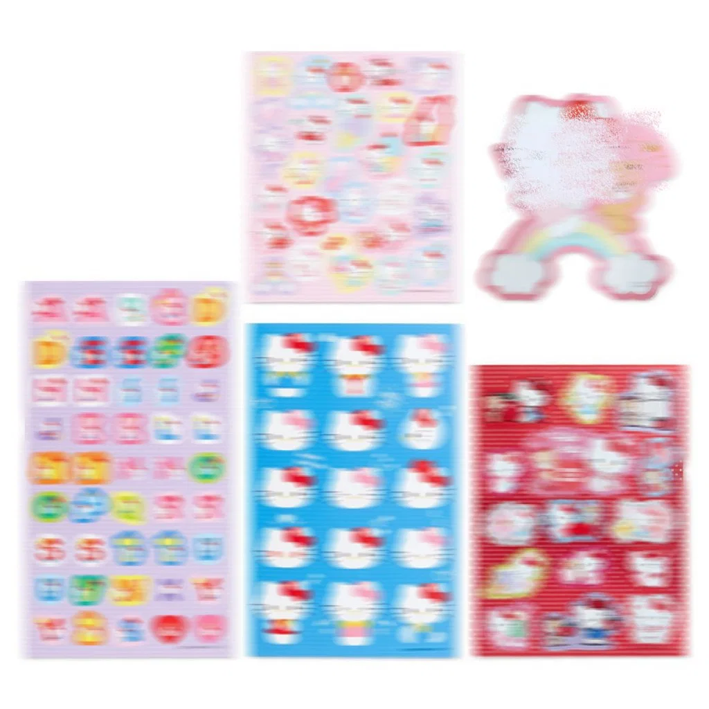 Ruunjoy Wholesale/Supplier Sanrio Sticker Pack Sanrio Stickers Sets Accessories Kuromi Kt My Melody Sanrio Family Kawaii DIY Cartoon Sticker