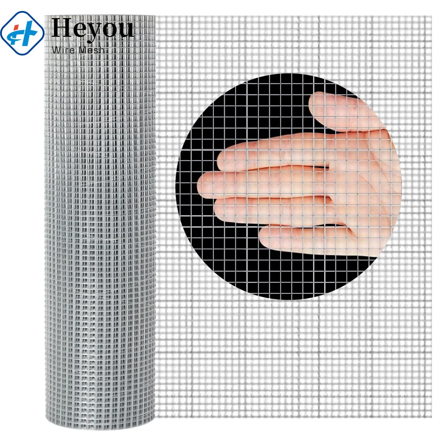 Heavy Galvanized 3/4in X 3/4in AWG14, 15, 16, 17, 18, 19, 20, 21, 22, 23, 24, 25 Weld Mesh