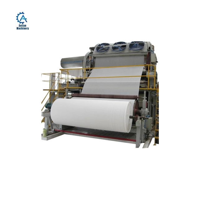 2400mm Waste Book Recycling Full Automatic Toilet Paper Machine