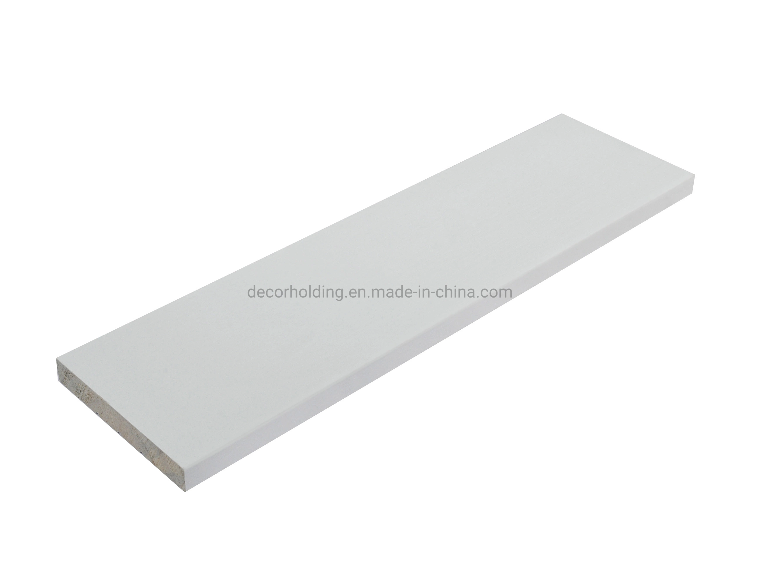 Waterproof Solid Pine White Color Wood Panels Door Moulding