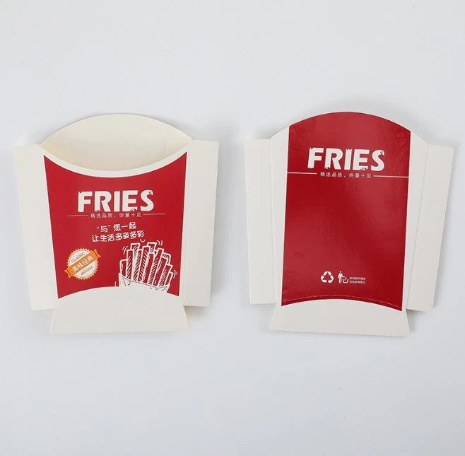 Einweg Französisch Fry Box Papier Verpackung Box Französisch Fries Take Away Feld