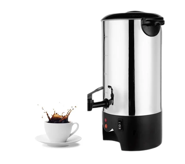 6L Stainless Steel Coffee Percolator Electric Coffee Urn Hot Water Dispenser