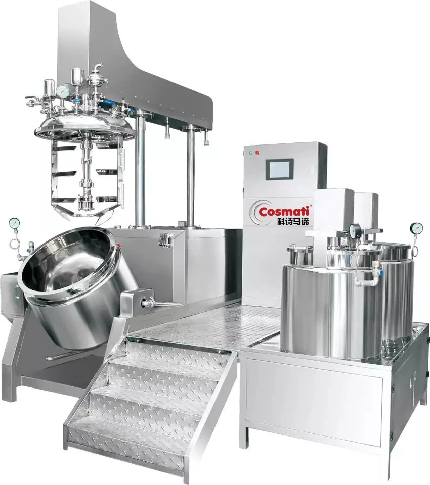 Cosmetic Manufacturing Machinery Homogenizer Mixer for Making Shampoo Lotion Gel