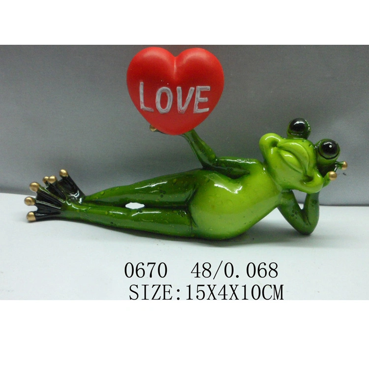 Wholesale/Supplier Home Decor Creative Gift Animal Figurine Resin Yoga Frog Statue