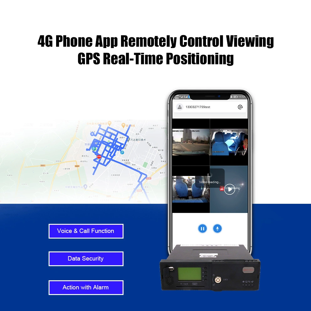 Video Recorder Car DVR GPS Bds Real Time Position 8 Channel Bus Truck 4G HD Camera Gravadores De V&iacute; Deo Digitais M&oacute; Veis DVR M&oacute; Vel