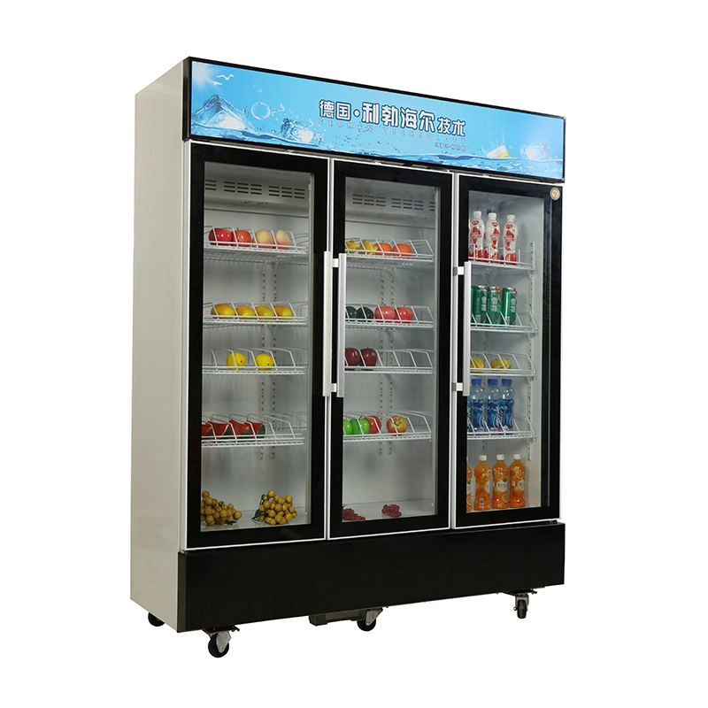 Manufacturer Direct Sales Commercial Mini Display Cooler Glass Door Refrigerator Vertical Showcase