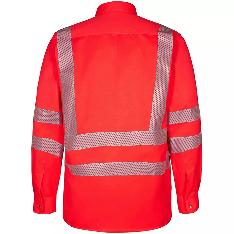 Coal Mining Welding Red Work Frc Men Flame Resistant Reflective Shirts Men Workwear